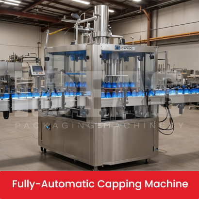 Fully-Automatic Capping Machine By Ideas Packaging Machinery.