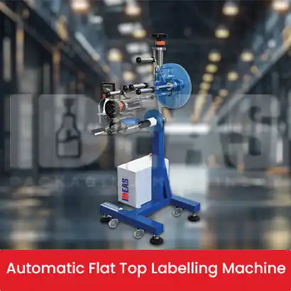 Precision Flat Top Labeling System by Ideas Packaging Machinery