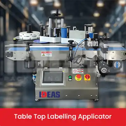 Compact Tabletop Labeling Applicator by Ideas Packaging Machinery