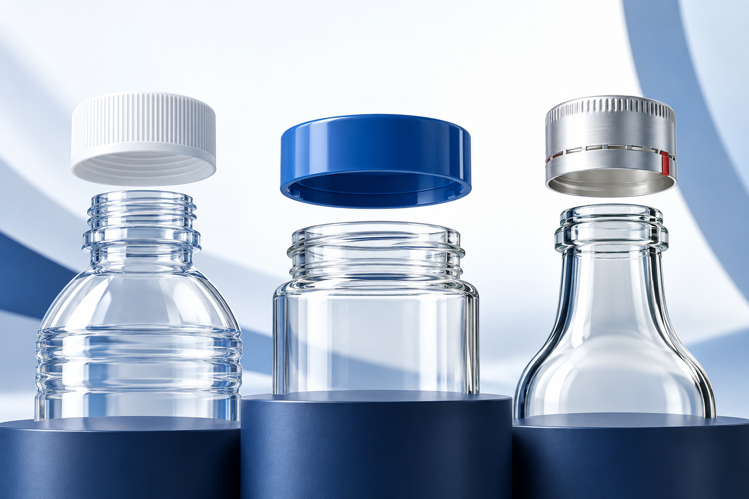 Illustrative bottle and closure concepts for capping machine selection