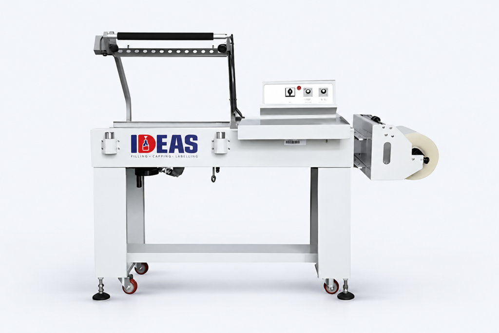 Ideas Packaging case sealers on a neutral studio background
