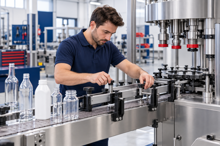 AI-generated illustration: Upgrades and changeovers for packaging machinery