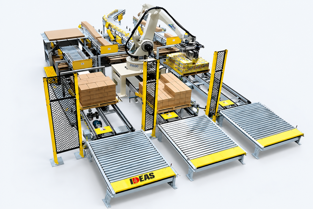 Ideas Packaging robotic applications on a neutral studio background